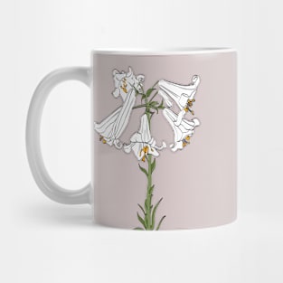Lilac flowers illustrarion Mug